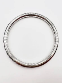 Vòng tay nam tối giản Cổ bạc bằng thép không gỉ Thời trang Punk cho vẻ ngoài sành điệu - Màu Bạc Cổ - Xem 5