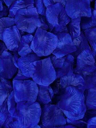100 pétalos de rosa artificial sólidos para decoración de boda, fiesta, Día de San Valentín