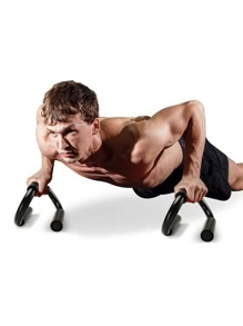 2pcs Black Iron Push Up Bar - Dark Grey - View 3