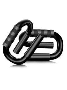 2pcs Black Iron Push Up Bar - Dark Grey - View 2