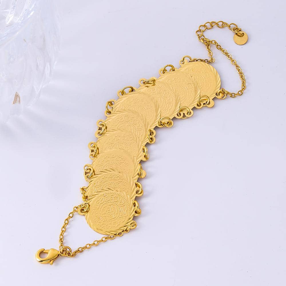 玉米裝飾手鏈 - 金色 - 查看 1