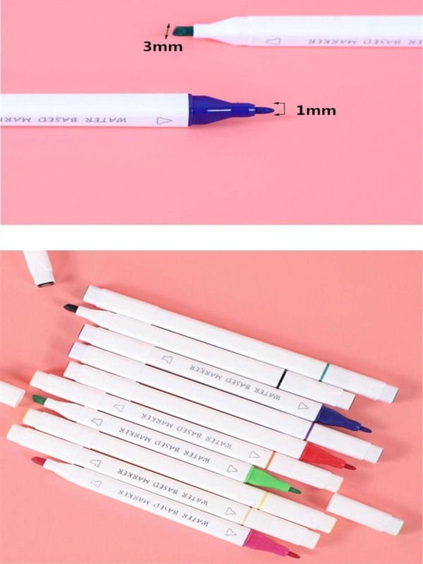 Lot De 6 Stylos Éponge Mélangeur Double Pointe - Pour Dessin, Art Et Croquis - Idéal Débutants Et Artistes