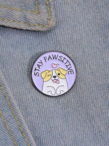 1 件卡通猫爪胸针小猫咖啡星猫字母圆形油合金服装配饰背包胸针徽章翻领别针