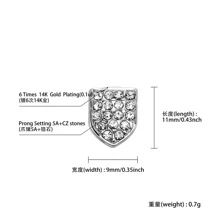水鑽牙套飾品銀銅萬聖節嘻哈受歡迎首飾類禮品派對適合男士 - 銀色 - 查看 2