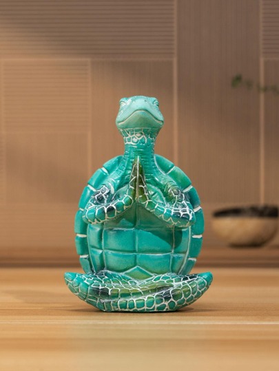 1 件乌龟设计装饰工艺品，现代树脂家居装饰品，最佳礼物