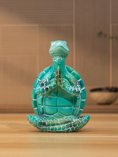 1 件乌龟设计装饰工艺品，现代树脂家居装饰品，最佳礼物