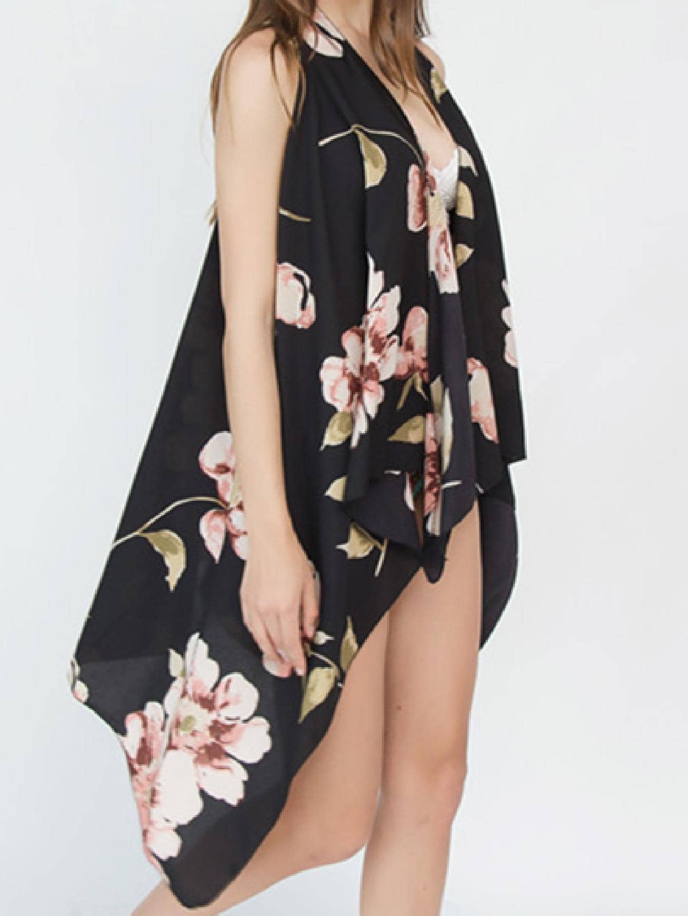 印花披肩 - 彩色 - 查看 1