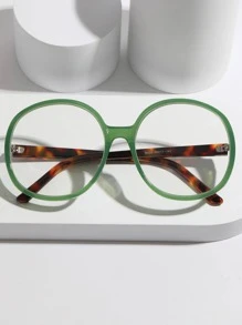 1pc Round Plano Glasses - Multicolor - View 2