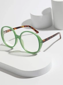 1pc Round Plano Glasses - Multicolor - View 1