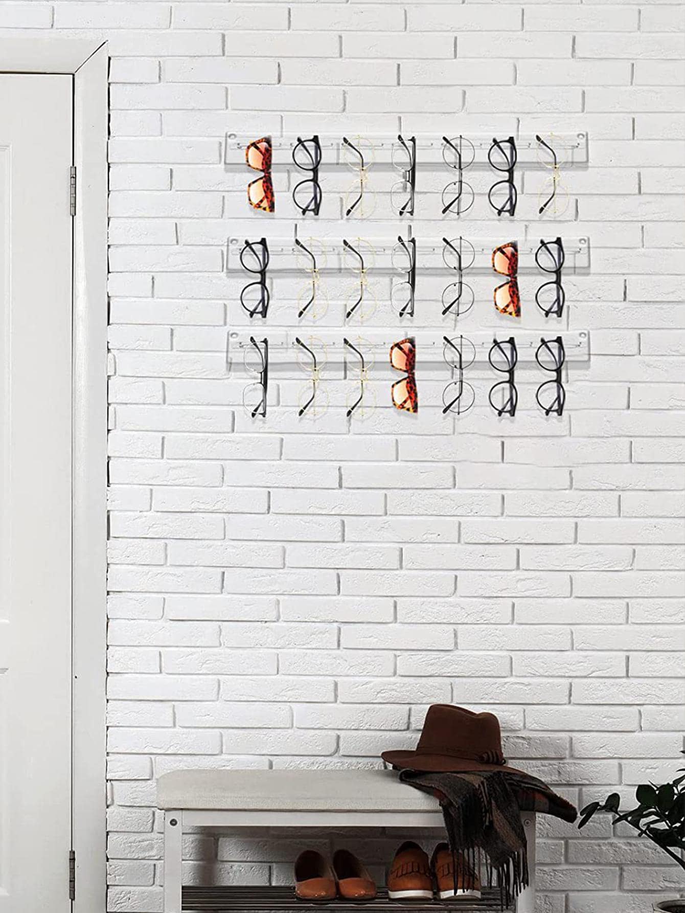 1 giá đỡ kính trong suốt - Trong sáng - Xem 1