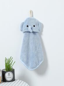 Khăn tay thiết kế hình con voi hoạt hình - Màu xanh nhạt - Xem 1
