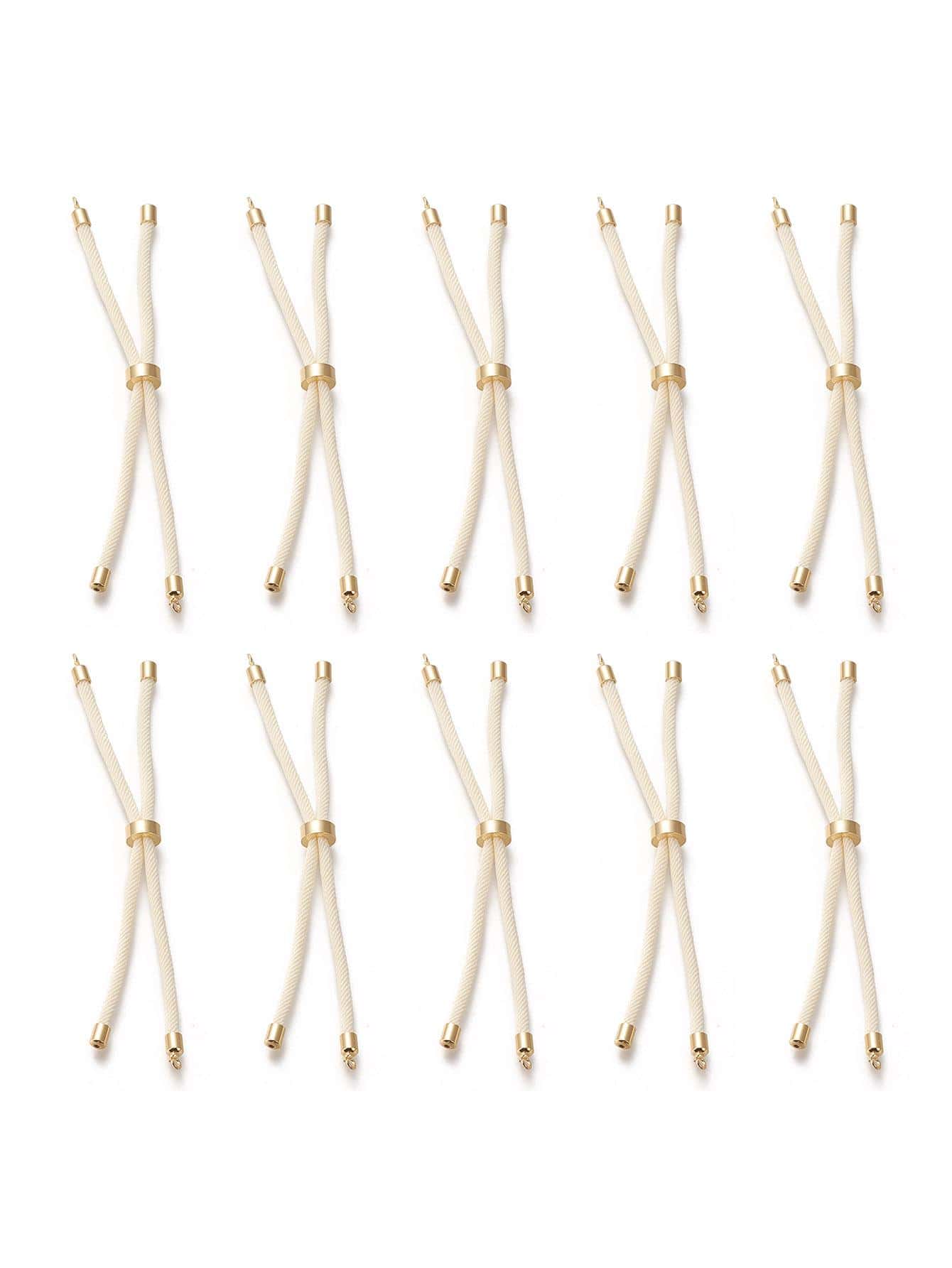 10入組/套繩索DIY首飾配件 - 米色 - 查看 1