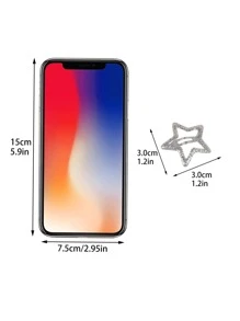 10 chiếc kẹp tóc hình ngôi sao lấp lánh tự làm, kẹp tóc phong cách Y2K, kẹp càng tóc, kẹp cài tóc, đồ dùng học tập, phụ kiện tóc, phụ kiện đội đầu, ghim cài tóc, mùa hè, kỳ nghỉ, du lịch. - Bạc - Xem 4