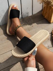 Trang trình bày một băng tối giản dành cho nữ, Trang trình bày vải đen dành cho kỳ nghỉ - màu đen - Xem 4