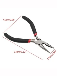 1pc Multifunctional Black Diagonal Needle Nose Pliers For DIY Jewelry Making - Black - View 3