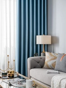 1入組人造珍珠裝飾窗簾擋板 - 藍色 - 查看 6