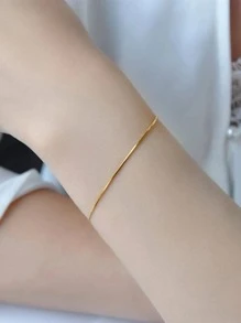 極簡手鏈 - 金黃色 - 查看 1