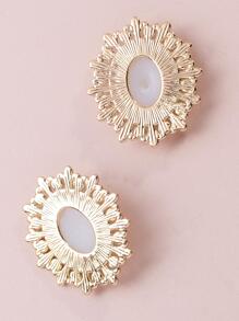 10入套流行的鋅合金人造珍珠和鑽石裝飾幾何圖案的diy珠寶配件,供女性diy珠寶製作使用