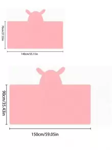 1件珊瑚绒柔软吸水不掉毛连帽可爱卡通可穿戴斗篷披肩泳衣珊瑚绒浴巾浴袍 70*140cm 或 1件加大码90*150cm 斗篷披肩泳衣珊瑚绒浴巾浴袍 - 綠色 - 查看 3