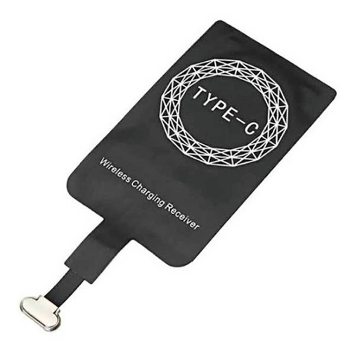 Adaptador Receptor Carga Inalámbrica Tipo C Qi - Negro - Ver 1