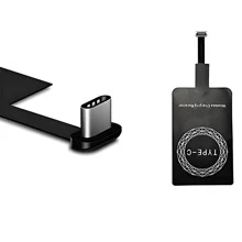 Adaptador Receptor Carga Inalámbrica Tipo C Qi - Negro - Ver 2