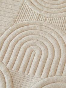 1件秋冬沙发靠垫套,现代简约防滑沙发毯,四季皆宜,可机洗,柔软防尘,适用于卧室、办公室、客厅L型沙发及1/2/3/4人沙发,米白色 - 白色 - 查看 8