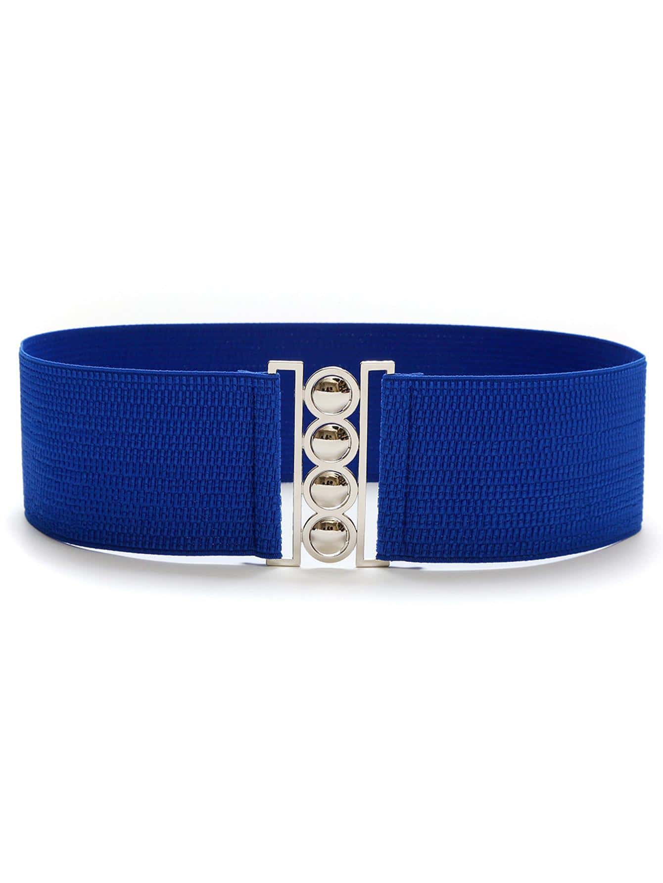 Cinturón ancho minimalista para verano, escuela, otoño, Halloween - Azul - Ver 1