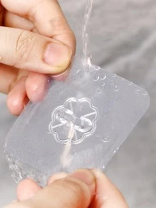 10 piezas Gancho mural de plástico - Plateado - Ver 4