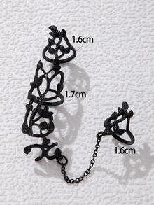 imoli Vòng găng trang trí lá - màu đen - Xem 7