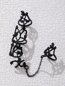 imoli Vòng găng trang trí lá - màu đen - Xem 6