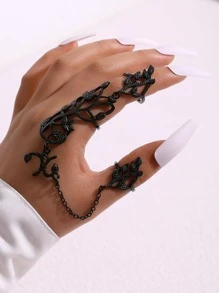 imoli Vòng găng trang trí lá - màu đen - Xem 2