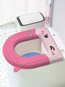 Toilet Mat Seat Cushion Eva Waterproof Silicone Mat Large Ins Style Universal Rental Room Wash-free Toilet Seat Mat For All Seasons