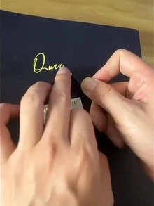 1入組字母圖形什錦貼紙，DIY工藝創意多用途裝飾貼紙，手賬裝飾 - 金色 - 查看 2