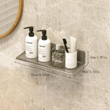 1pc Clear Wall Mounted Bathroom Storage Rack - Clear - View 5