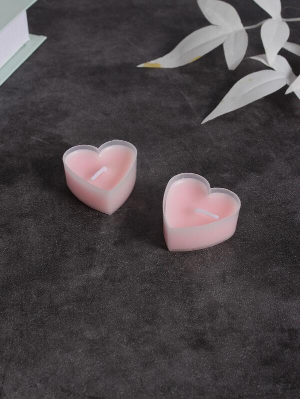 9pcs Heart Shaped Scented Candle SHEIN UK