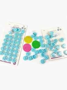 1套數字圖案餅乾模具 - 彩色 - 查看 3