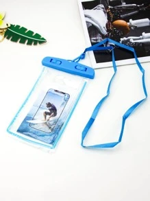 藍色防水手機殼，休閒防水手機袋手機 PVC 包適合度假海灘遊輪必需品運動包運動包 - 淺藍色 - 查看 6