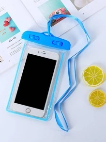 藍色防水手機殼，休閒防水手機袋手機 PVC 包適合度假海灘遊輪必需品運動包運動包 - 淺藍色 - 查看 4