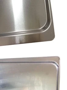 具有天然飾面的鋁合金曲奇/蛋糕烘焙盤 - 銀色 - 查看 8