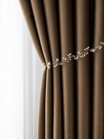 Solid Single Panel Blackout Curtain