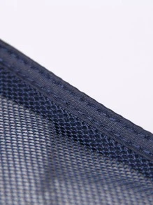 3pcs/set Polyester Portable Travel Luggage Organizer Set For Clothes, Shoes, Underwear And Toiletries - Navy Blue - View 5