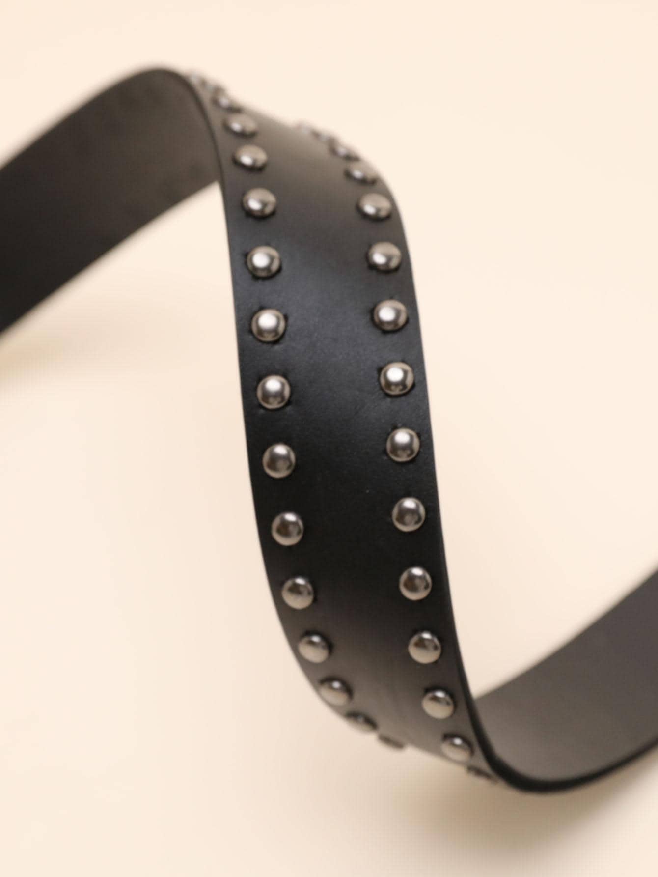 1個 女性 スパイクデコレーション ファンキー ベルト 用 パンツ デコレーション - ブラック - 見る 5