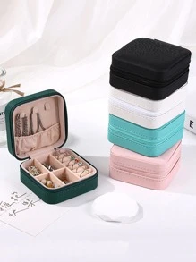 1個多格珠寶收納盒,情人節禮物 - 粉色 - 查看 3