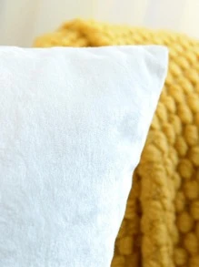 1 Màu Trắng Mờ Đệm Mà Không Cần Chất Độn, Hiện Đại Sợi Hóa Học Trang Trí Ném Gối Cho Phòng Khách Và Phòng Ngủ - trắng - Xem 5