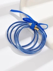 1set Glitter Bangle - Blue - View 2