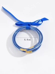 1set Glitter Bangle - Blue - View 4