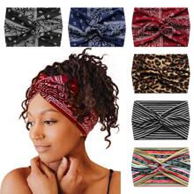 1pc Paisley Print Hair Band Boho - Black - View 1