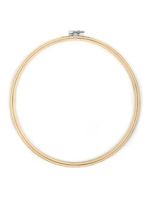 1 vòng thêu tự làm - Màu be - Xem 3