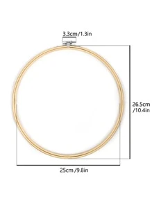 1 vòng thêu tự làm - Màu be - Xem 2
