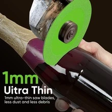 1入組高錳鋼鋸片，用於鋸切現代綠色鋸輪